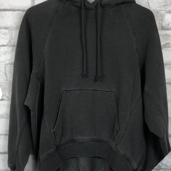 Madewell Terry Relaxed Black Coal Sweatshirt - Picture 1 of 4